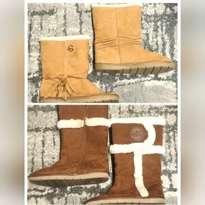 2 pairs of Michael Kors boots size 4